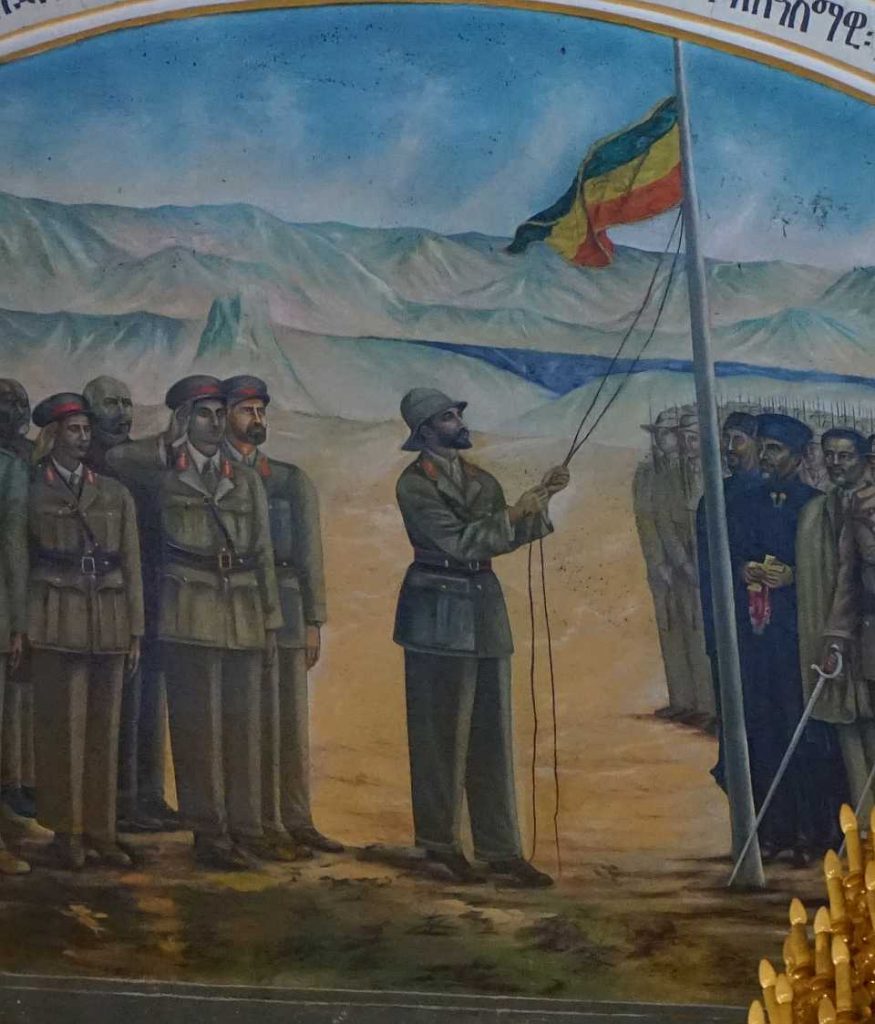 Kaiser Haile Selassi - Darstellung in der Kuppel der Dreifaltigkeitskirche. Photo: LCTours